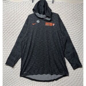 Oklahoma OSU Cowboys Hoodie Pullover Mens 2XL Gray Nike Tee Dri-Fit 620413-